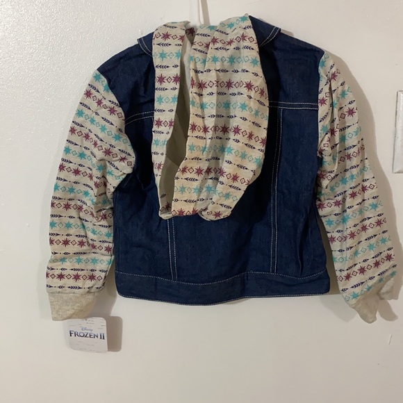 NWT Frozen 2 French terry Denim Jacket size 6 - Picture 2 of 6